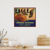 Eagle Georgia Peaches Poster (Keuken)