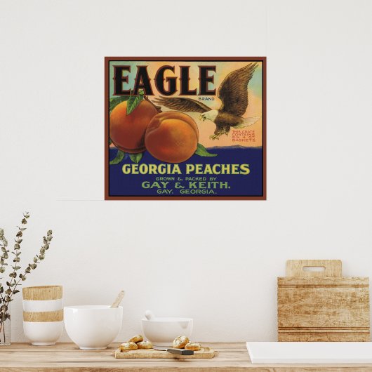 Eagle Georgia Peaches Poster (Keuken)