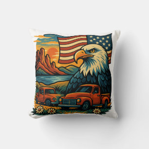 Eagle Glory T-shirt - Patriottische Amerikaanse v Kussen