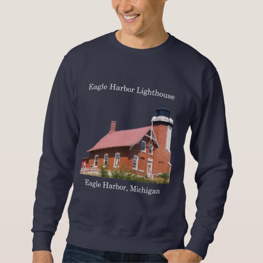 Eagle Harbor Lighthouse donker shirt (Voorkant)