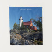 Eagle Harbor Lighthouse tapestry Wandkleed (Voorkant)