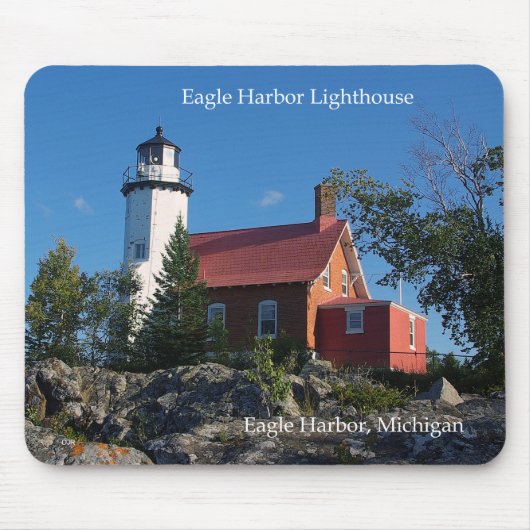 Eagle Harbour Lighthouse mousepad Muismat (Voorkant)