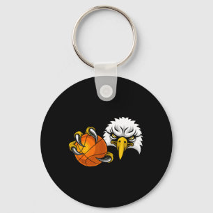 Eagle Hawk Honkbal Bal Witkopzeearend Cartoon Sleutelhanger