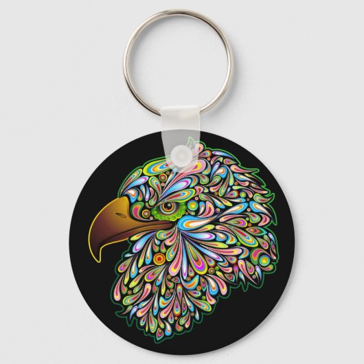 Eagle Hawk Psychedelic Sleutelhanger (Voorkant)