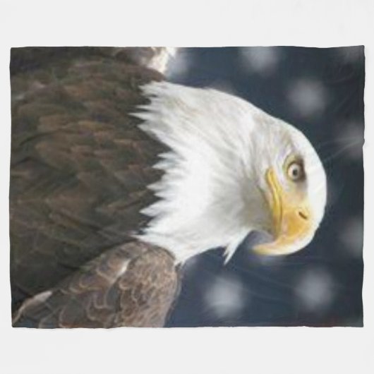 EAGLE HEAD FLEECE DEKEN (Voorkant (Horizontaal))