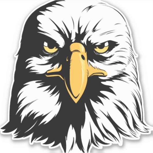 Eagle Head Front Sticker (Voorkant)