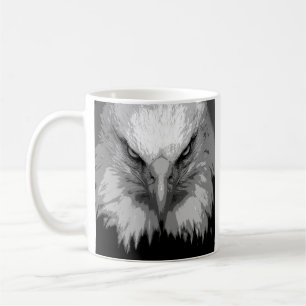 Eagle Head Moderne Pop Art Sjablonen Koffiemok