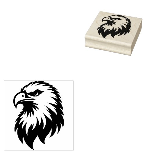 Eagle Head Rubber Stamp Rubberstempel (Gestempeld)