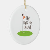 Eagle heeft aangeland keramisch ornament (Rechts)