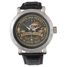 Eagle Heroes Patriottische Militaire Horloge