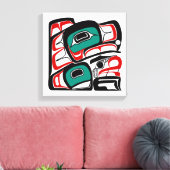 Eagle - het Ontwerp van de Noordwestkust van de St Canvas Afdruk (Insitu (Woonkamer))