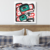Eagle - het Ontwerp van de Noordwestkust van de St Canvas Afdruk (Insitu (Slaapkamer))