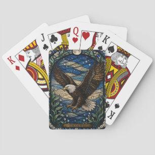 Eagle High Cliff Illumina Glas-in-lood Pokerkaarten