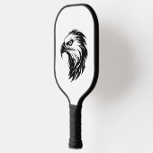 Eagle hoofd vogel van prooi silhouet pickleball paddle (Links)