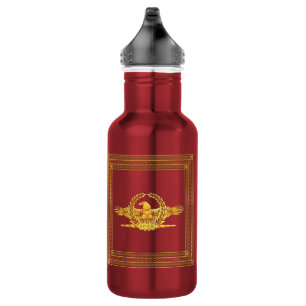 Eagle impérial romain et bouteille d'eau de SPQR