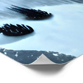 Eagle in de sneeuwberg | AI Art Poster (Hoek)