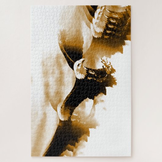 Eagle in Flight Art Legpuzzel (Verticaal)