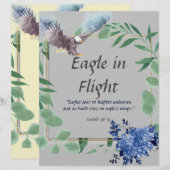 Eagle in Flight Poem, gepersonaliseerd papier Brie (Voorkant / Achterkant)