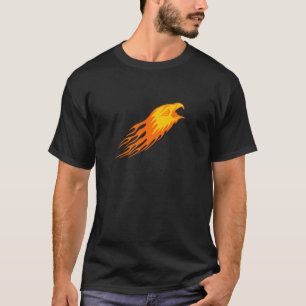 Eagle in vlammen t-shirt