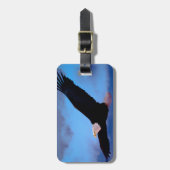 Eagle in vlucht bagagelabel (Voorkant verticaal)