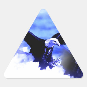 Eagle in vlucht driehoek sticker