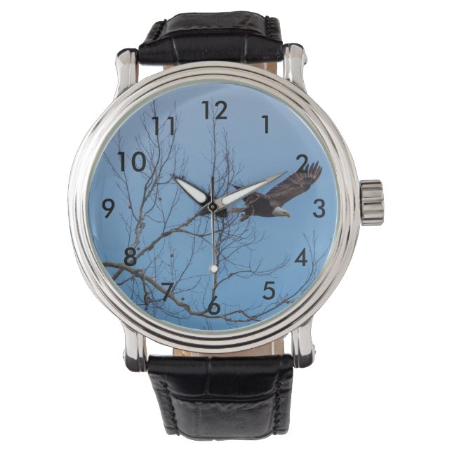 Eagle in vlucht horloge (Voorkant)