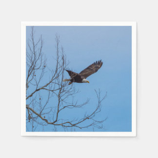 Eagle in vlucht servet