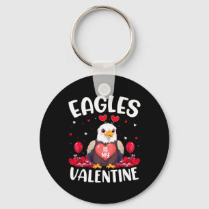Eagle Is Mijn Valentijnsdag Love Hearts Eagle Bird Sleutelhanger