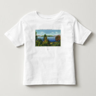 Eagle Island en Lower Saranac Lake Uitzicht Kinder Shirts