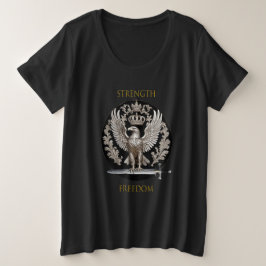 Eagle kracht en vrijheid grote maat t-shirt