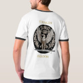 Eagle kracht en vrijheid t-shirt (Achterkant)