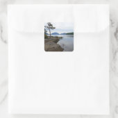 Eagle Lake in het Nationaal Park Acadia Vierkante Sticker (Tas)
