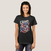 Eagle Land Of The Rizz Funny Patriotic 4th Of July T-shirt (Voorkant volledig)