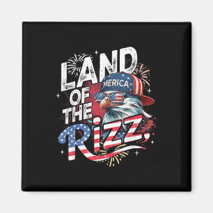 Eagle Land van de Rizz Funny Patriotic 4th van jul Magneet