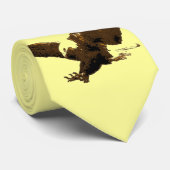 Eagle Landing Artwork Stropdas (Opgerold)
