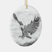 Eagle Landing Keramisch Ornament (Rechts)