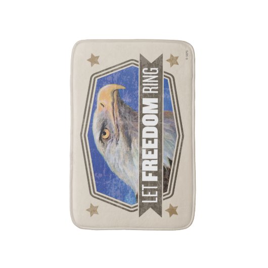 Eagle-Let Freedom Ring Badmat (Voorkant Verticaal)