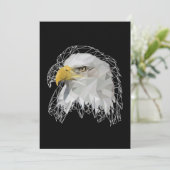 Eagle Lowpoly Bedankkaart (Staand voorkant)