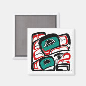 Eagle Magnet - NW Native American Formline Style Magneet (Voorkant / Achterkant)