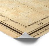  Eagle Map Verenigde Staten (1833) Poster (Hoek)