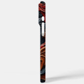 Eagle Meesterwerk lederen look Art Case-Mate iPhone Case (Achterkant / Links)