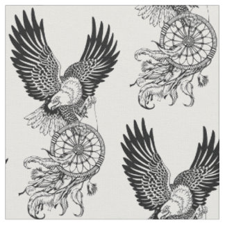 Eagle met Amerikaanse indianen droamcatcher Stof