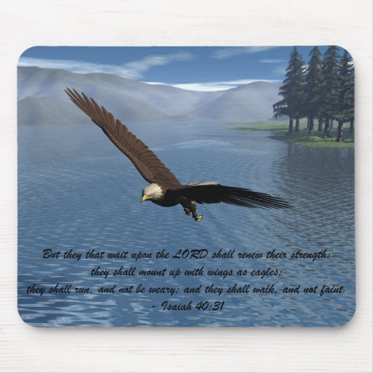 Eagle met scripts muismat (Voorkant)