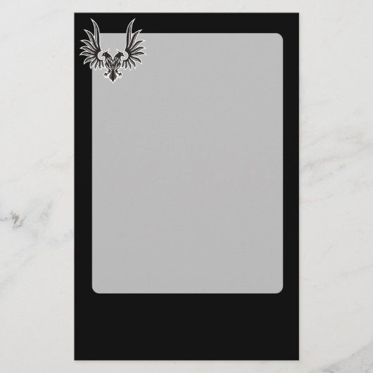 Eagle met twee kop briefpapier (Voorkant)