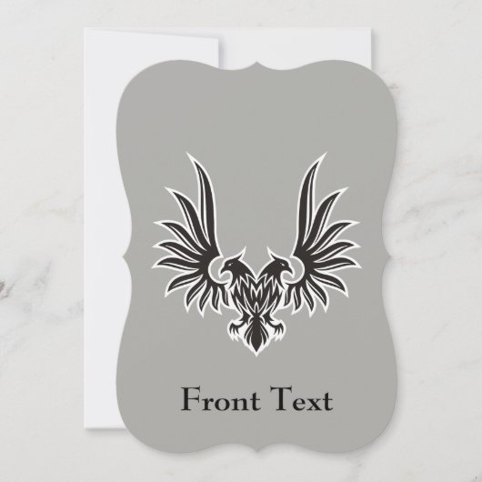 Eagle met twee kop kaart (Voorkant)