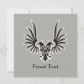 Eagle met twee kop kaart (Voorkant)