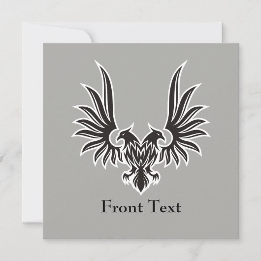 Eagle met twee kop kaart (Voorkant)