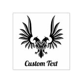 Eagle met twee kop Rubber Stamp Rubberstempel (Afrduk)