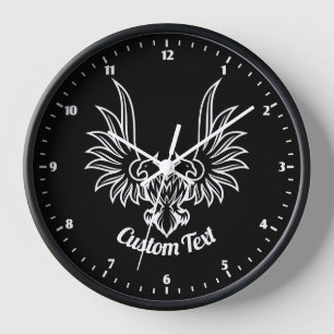 Eagle met twee kop wandklok