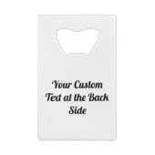 Eagle met twee koppen Kredietkaart Open voor fles Kredietkaart Flessenopener (Achterkant)